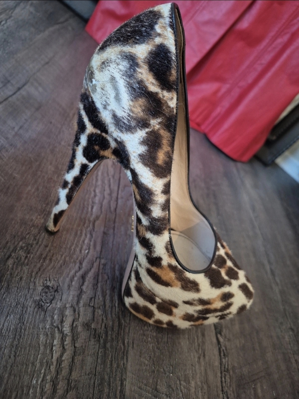 Prada Vintage Leopard Print Platform Stiletto Made In Italy-Size 40. US Size 9.5 - Picture 4 of 11